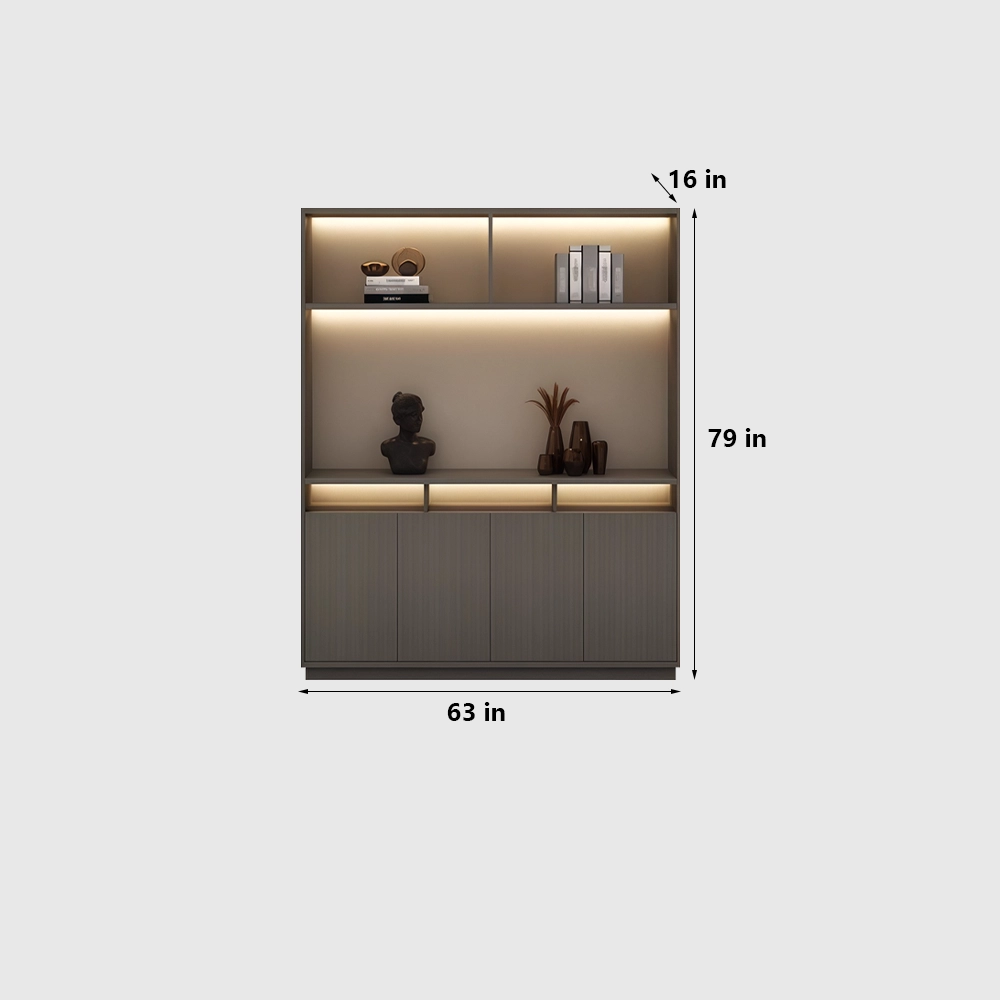 Wooden Office Cabinet Large File Storage Wall - image 11