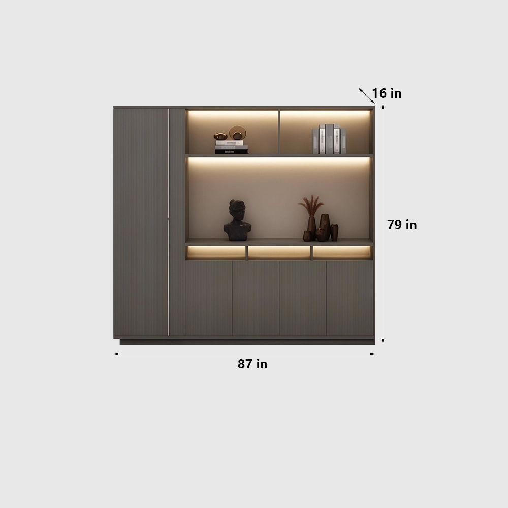 Wooden Office Cabinet Large File Storage Wall - image 12