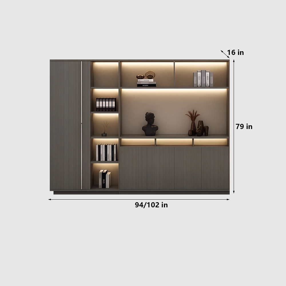 Wooden Office Cabinet Large File Storage Wall - image 13