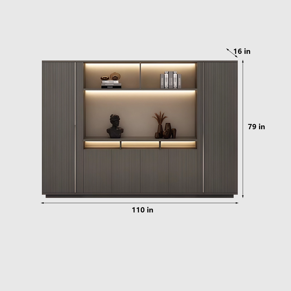 Wooden Office Cabinet Large File Storage Wall - image 14