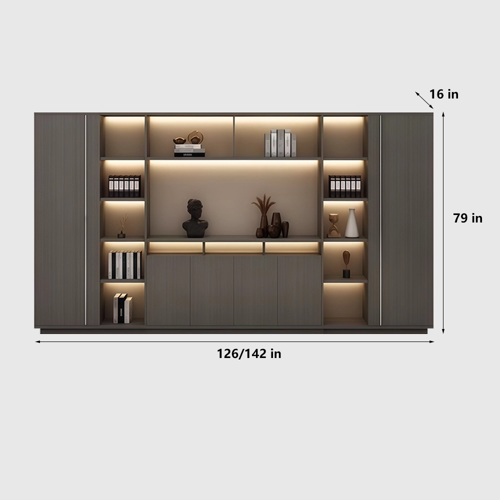 Wooden Office Cabinet Large File Storage Wall - image 15