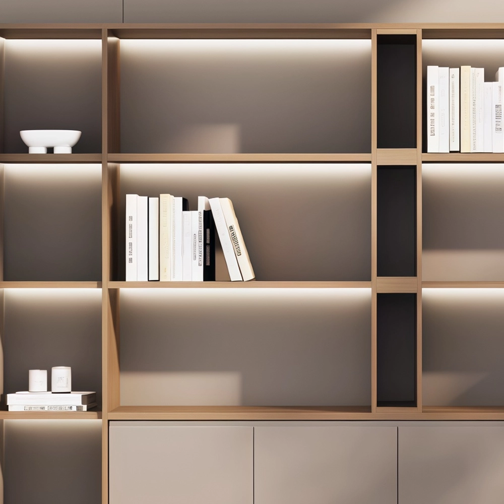 Wooden Office Storage Cabinet with Shelves - image 3