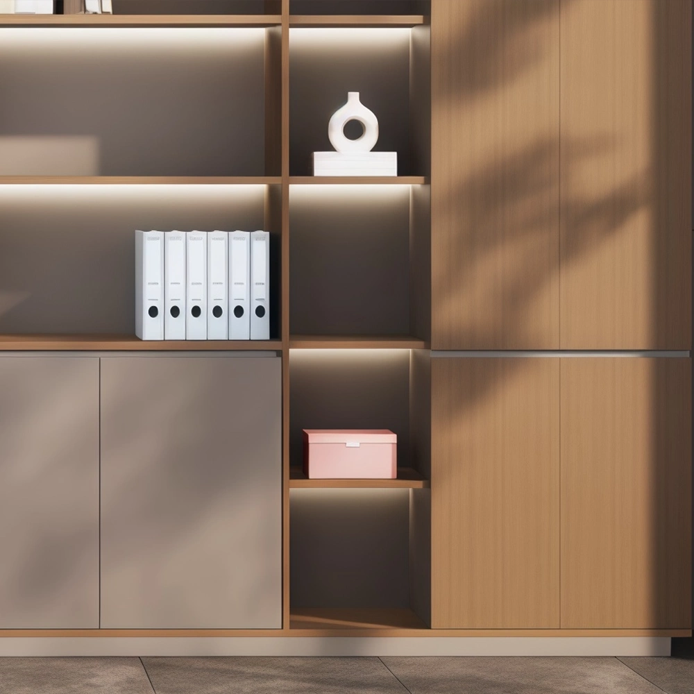 Wooden Office Storage Cabinet with Shelves - image 4