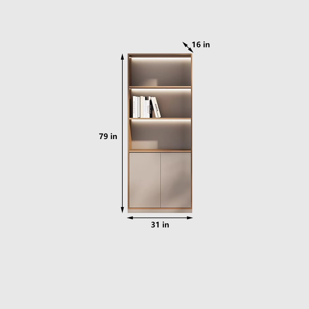 Wooden Office Storage Cabinet with Shelves - image 6