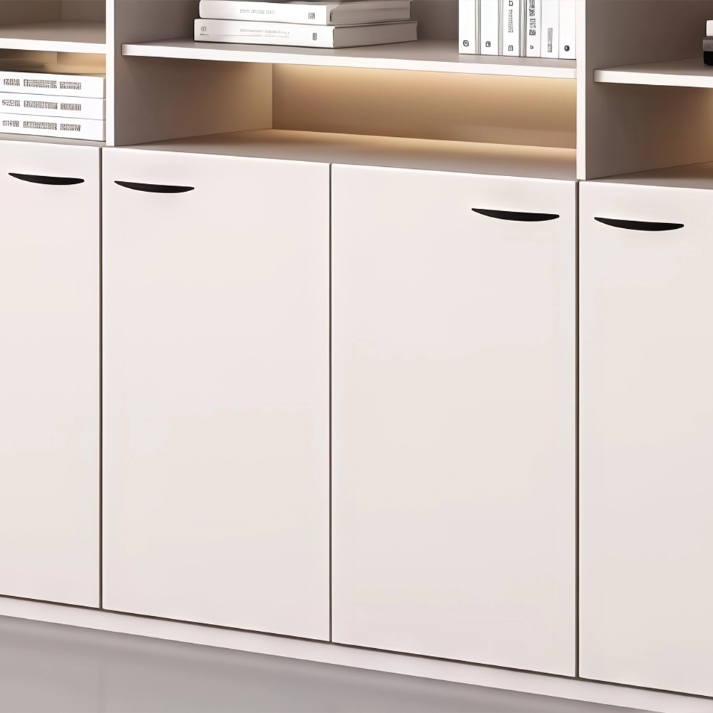 Wooden Storage Cabinet Office File Bookcase Combo - image 5