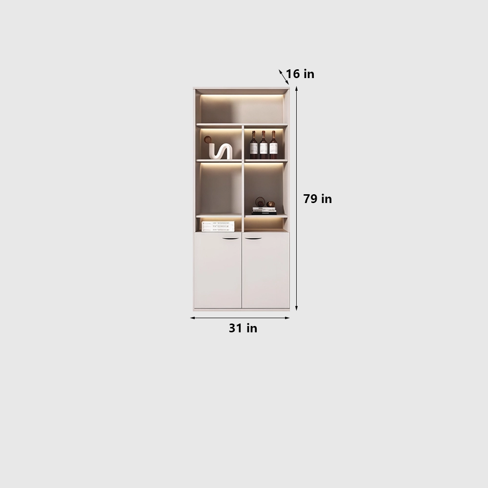 Wooden Storage Cabinet Office File Bookcase Combo - image 7