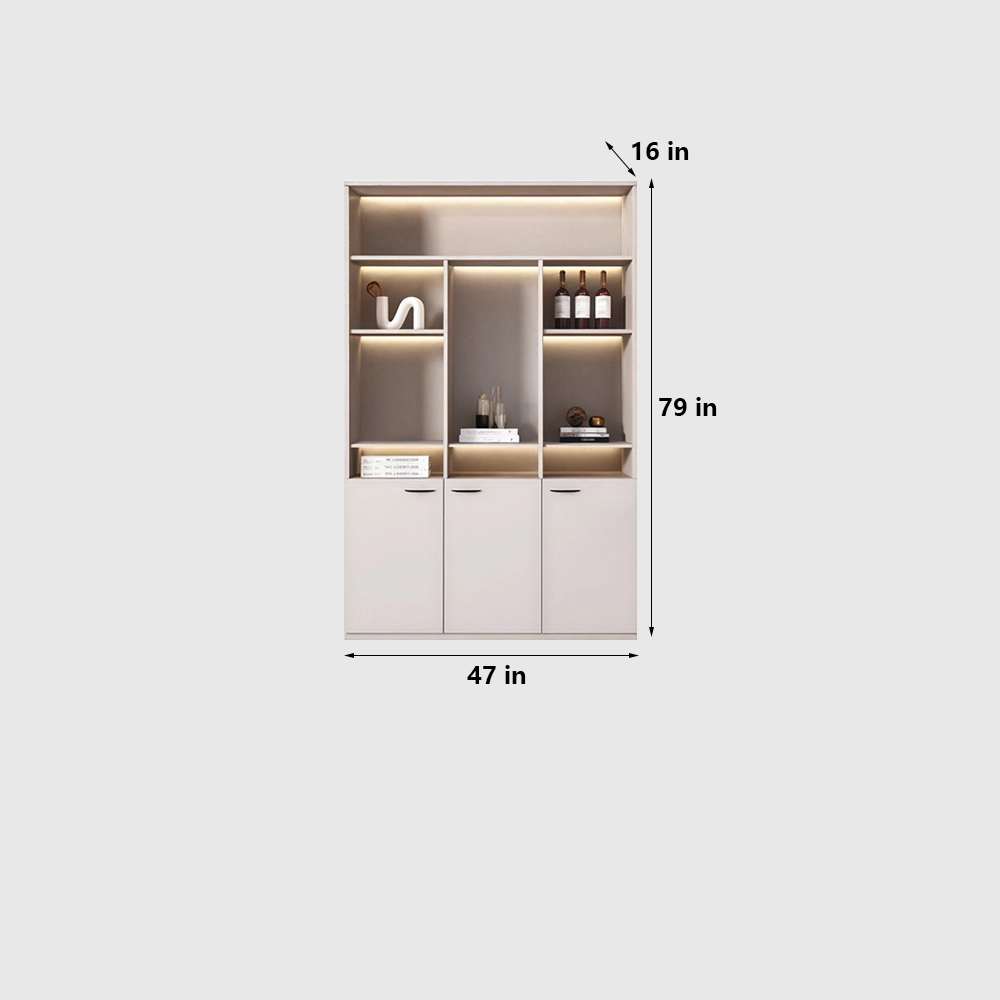 Wooden Storage Cabinet Office File Bookcase Combo - image 8