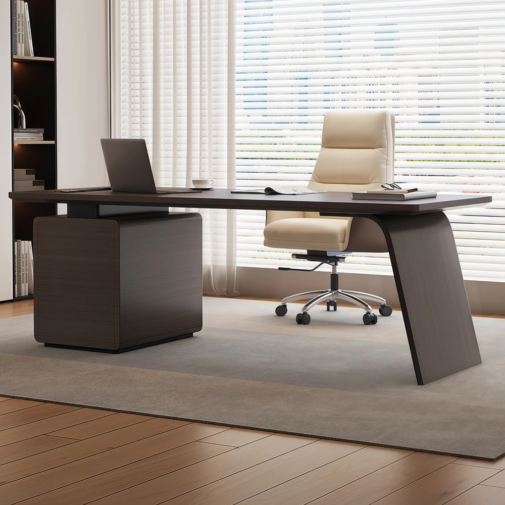Talian Minimalist Solid Wood Desk Office Luxury - image 2