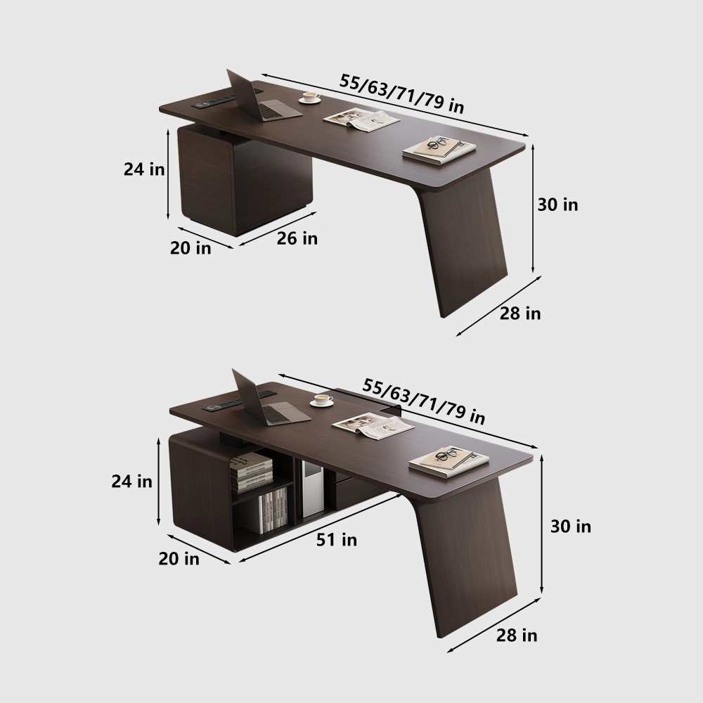 Talian Minimalist Solid Wood Desk Office Luxury - image 7