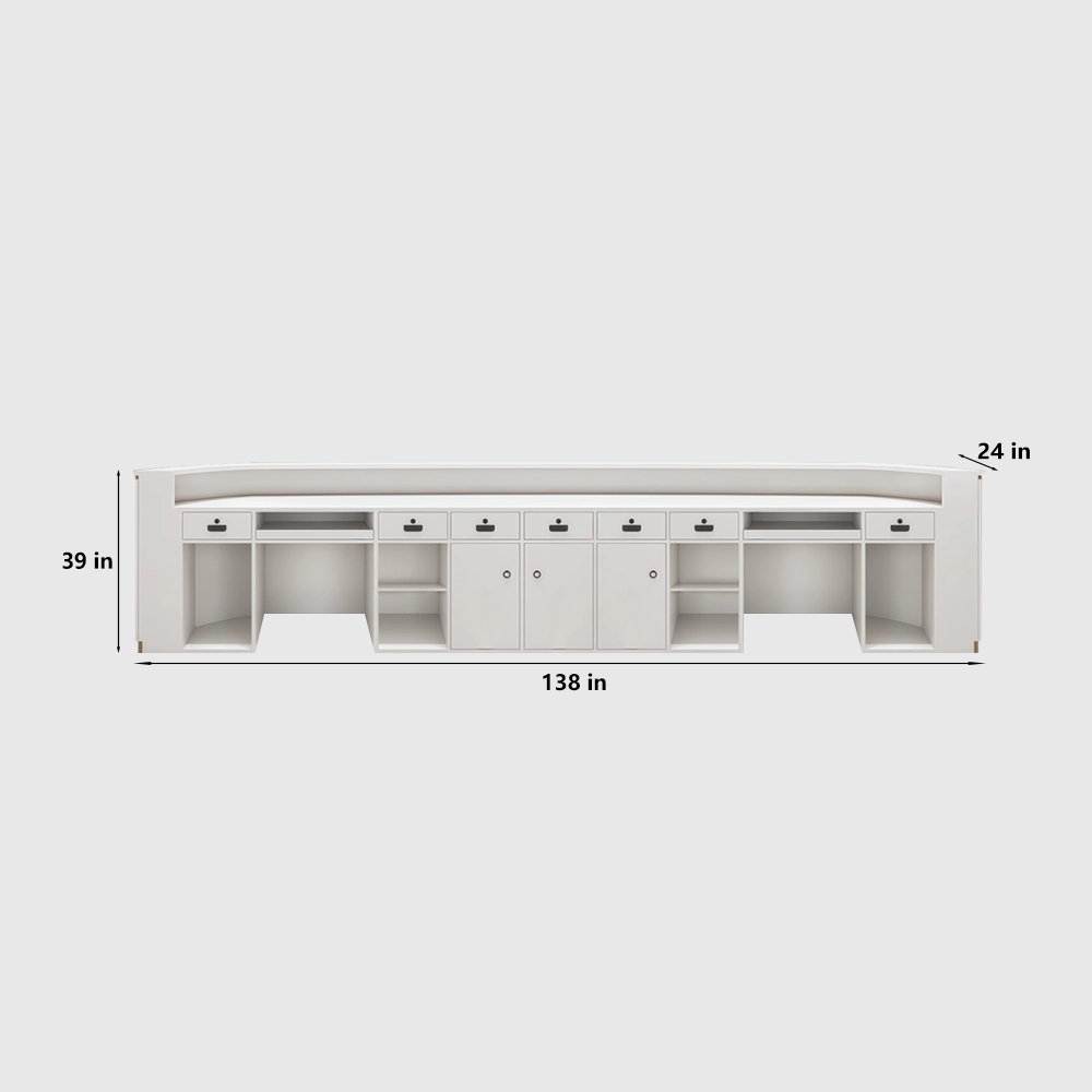 Arc Shape Cashier Counter for Boutique Clothing Store - image 11