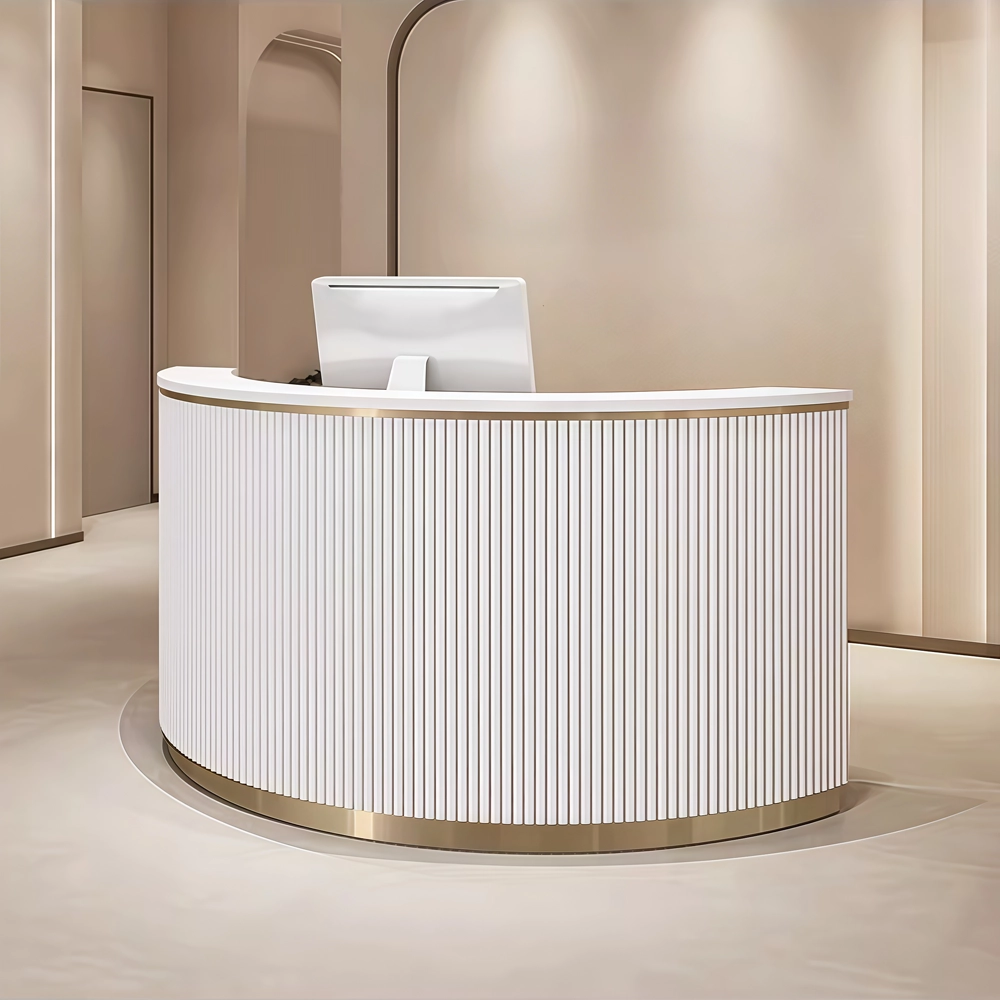 Arc Shape Cashier Counter for Boutique Clothing Store - image 3