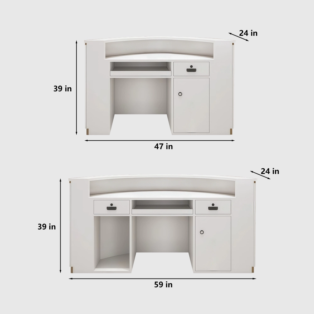 Arc Shape Cashier Counter for Boutique Clothing Store - image 8