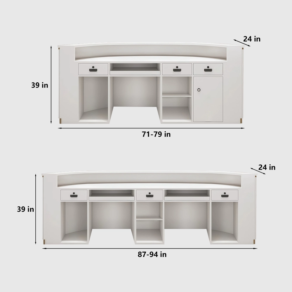 Arc Shape Cashier Counter for Boutique Clothing Store - image 9