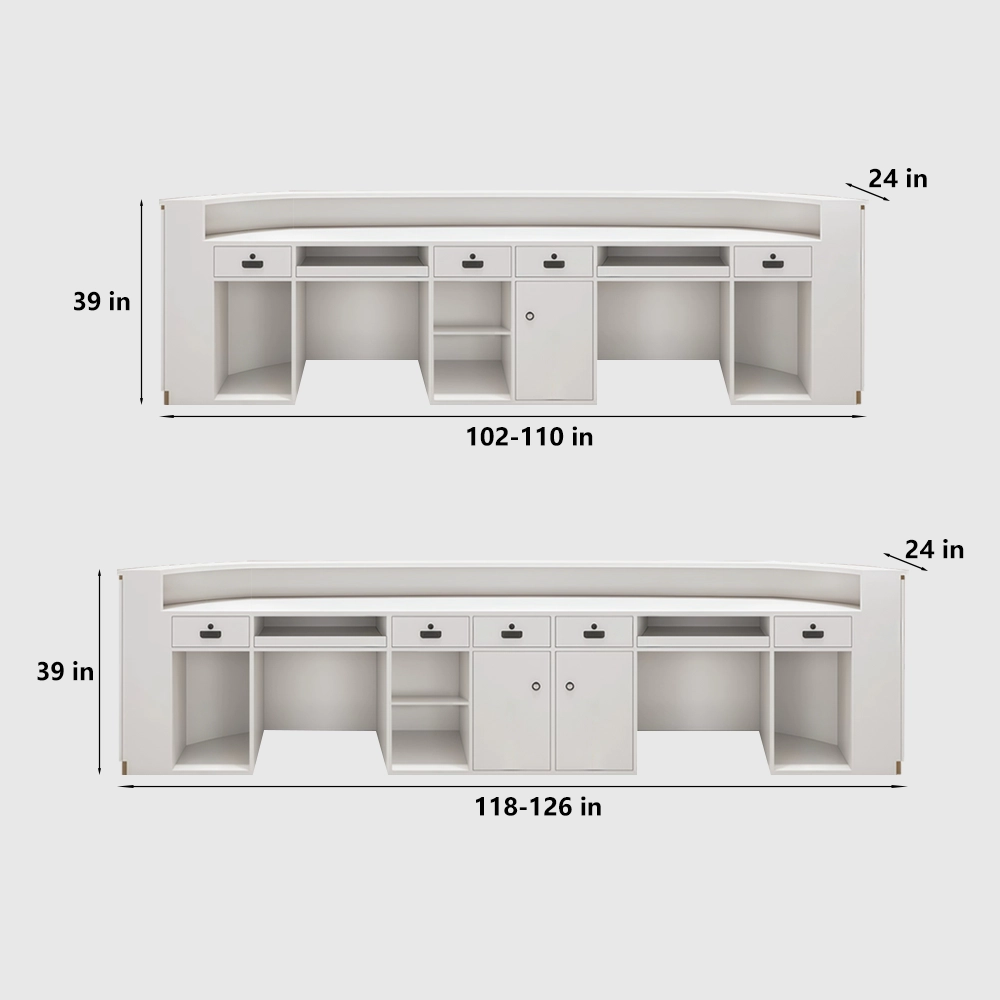 Arc Shape Cashier Counter for Boutique Clothing Store - image 10
