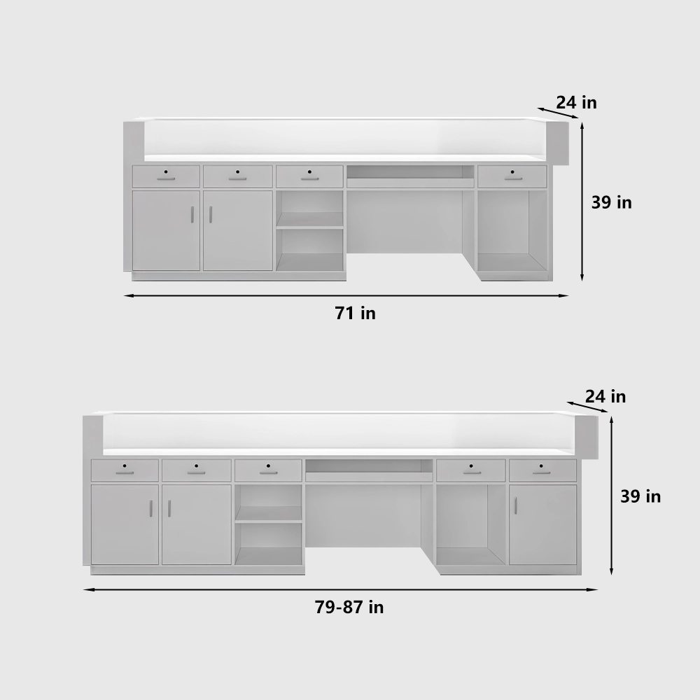 Commercial Reception & Cashier Counters with Grille - image 8