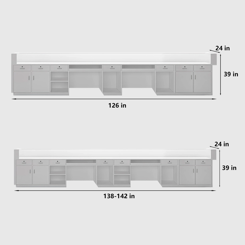 Commercial Reception & Cashier Counters with Grille - image 10
