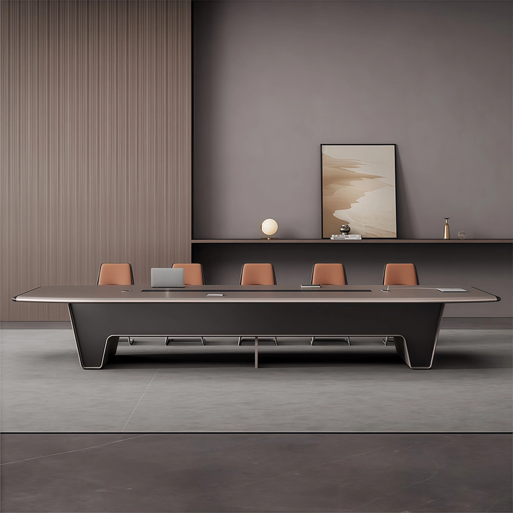 Contemporary Light Luxury Boardroom Desk for Offices - image 2