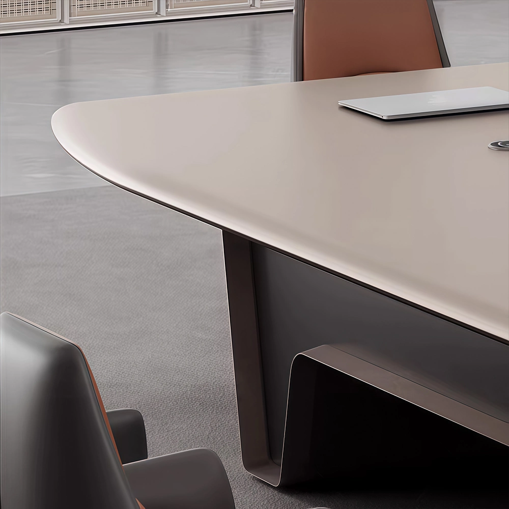 Contemporary Light Luxury Boardroom Desk for Offices - image 5