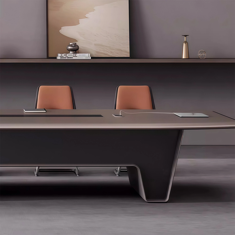 Contemporary Light Luxury Boardroom Desk for Offices - image 4