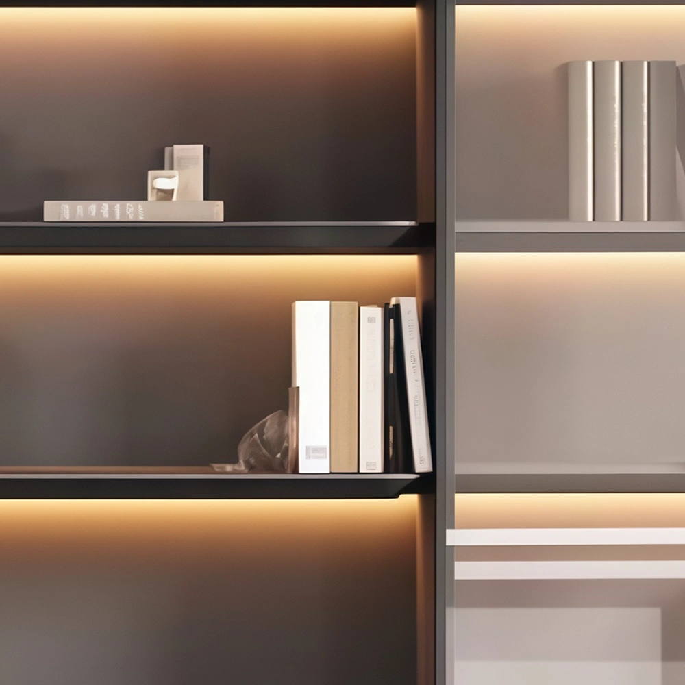 Modern Luxury Wooden Executive Office Bookcase with Filing Shelves - image 4