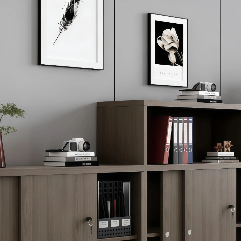 Office Sliding Door High-Low File Cabinet Set - image 4