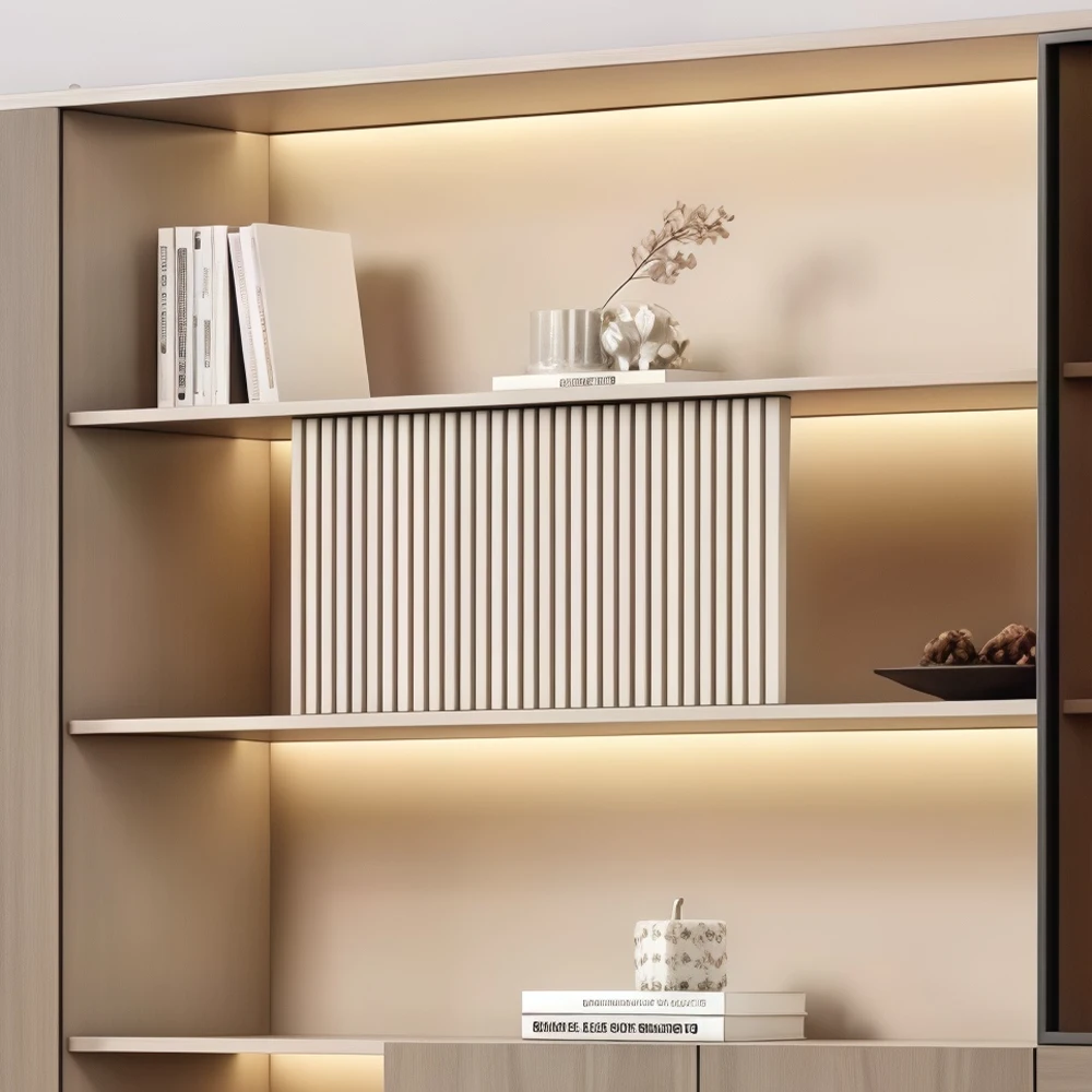 Luxury Wood and Glass Door Storage for Modern Office - image 3