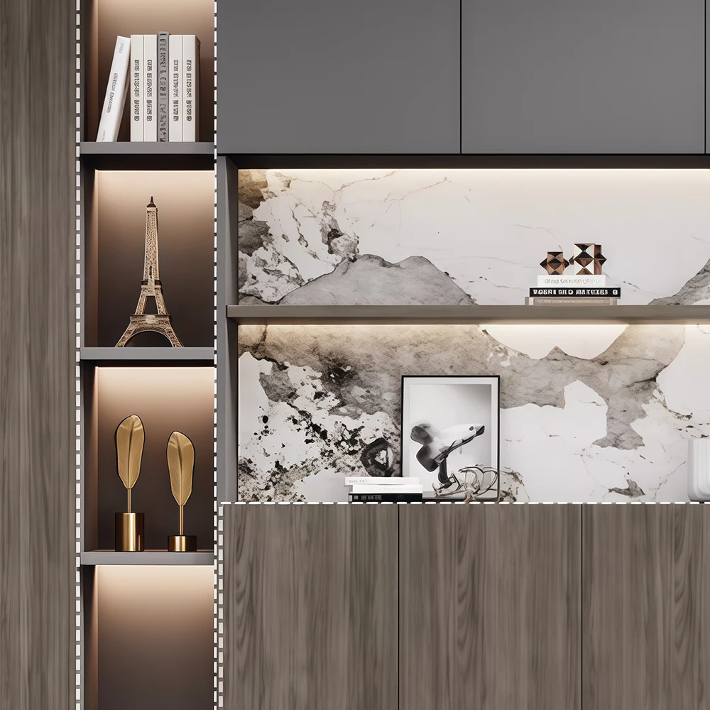 Modern Minimalist Office Display Cabinet for Background - image 3
