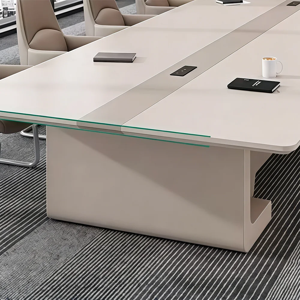 Modern Simple Rectangular Conference Table - image 4
