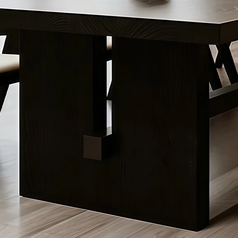 Black Solid Wood Conference Table - image 6