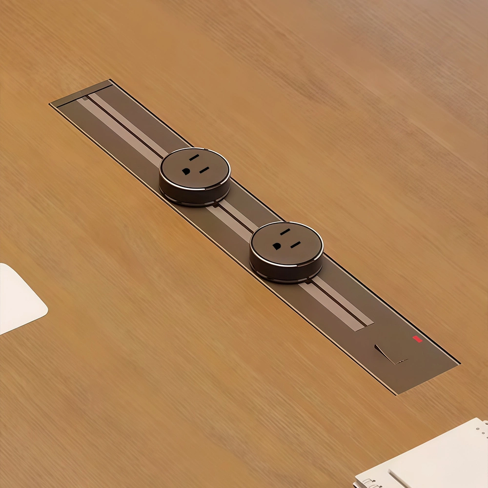 Industrial Style Solid Wood Conference Table - image 5