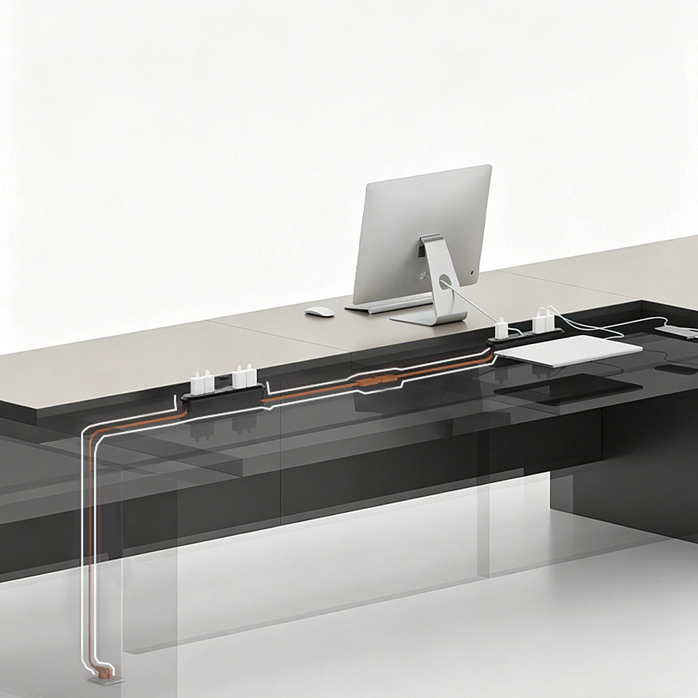 Thickened Long Conference Table - image 4