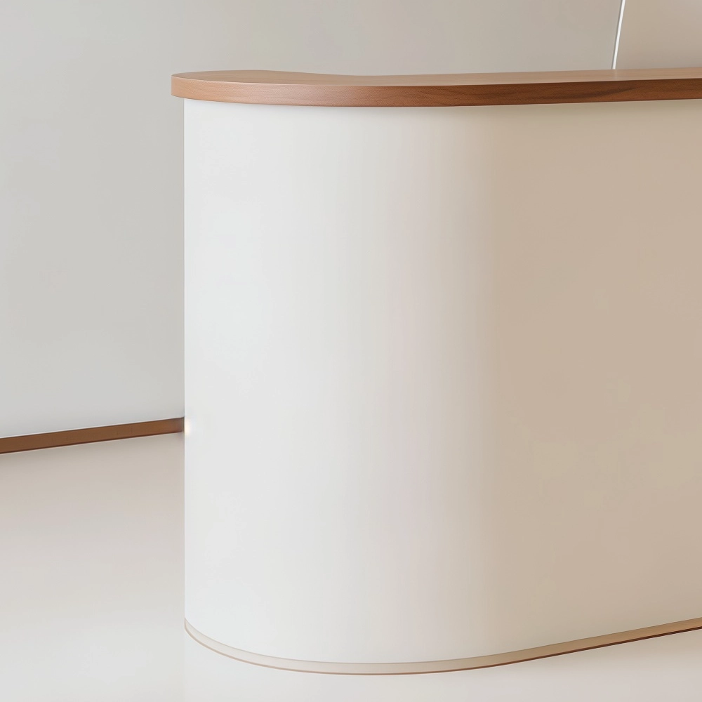 Elegant Light Luxury Reception Desk  Minimalist Front Counter - image 5