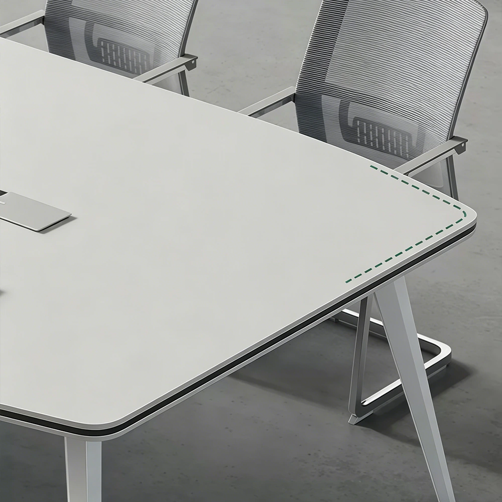 Simple White Conference Table - image 6