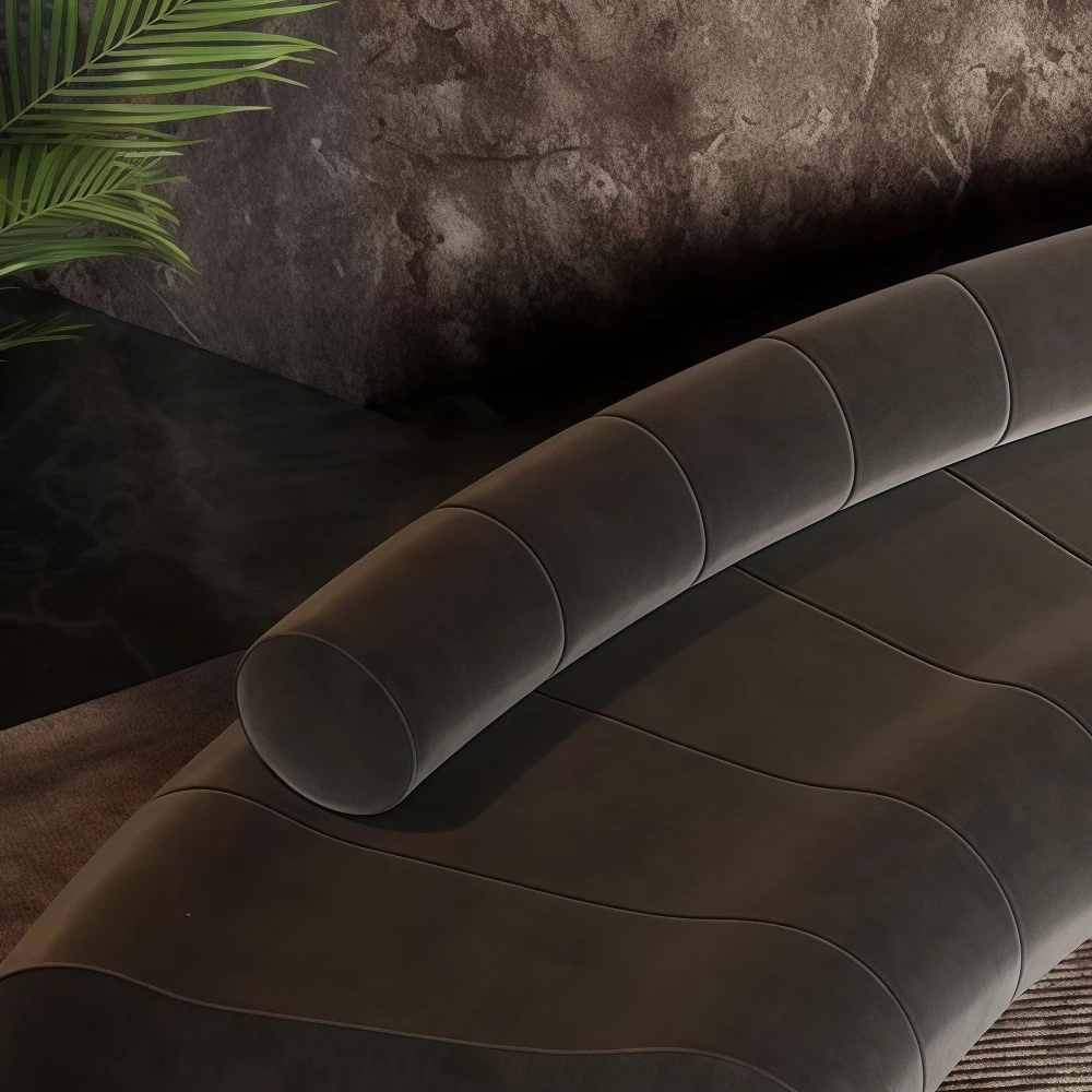 Light Luxury Curved Lounge Sofa - image 4