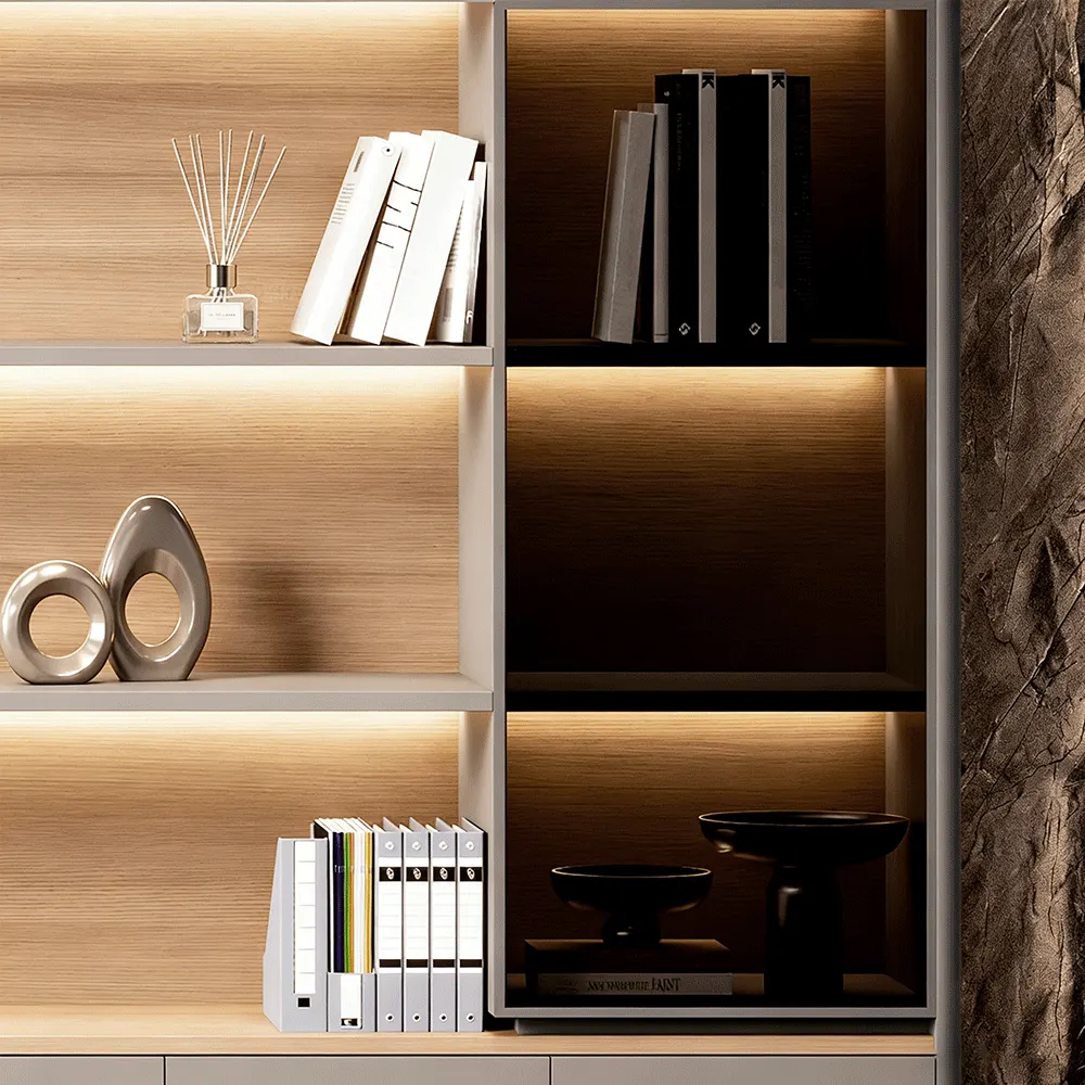 Light Luxury Office Wooden File Storage Cabinet - image 5