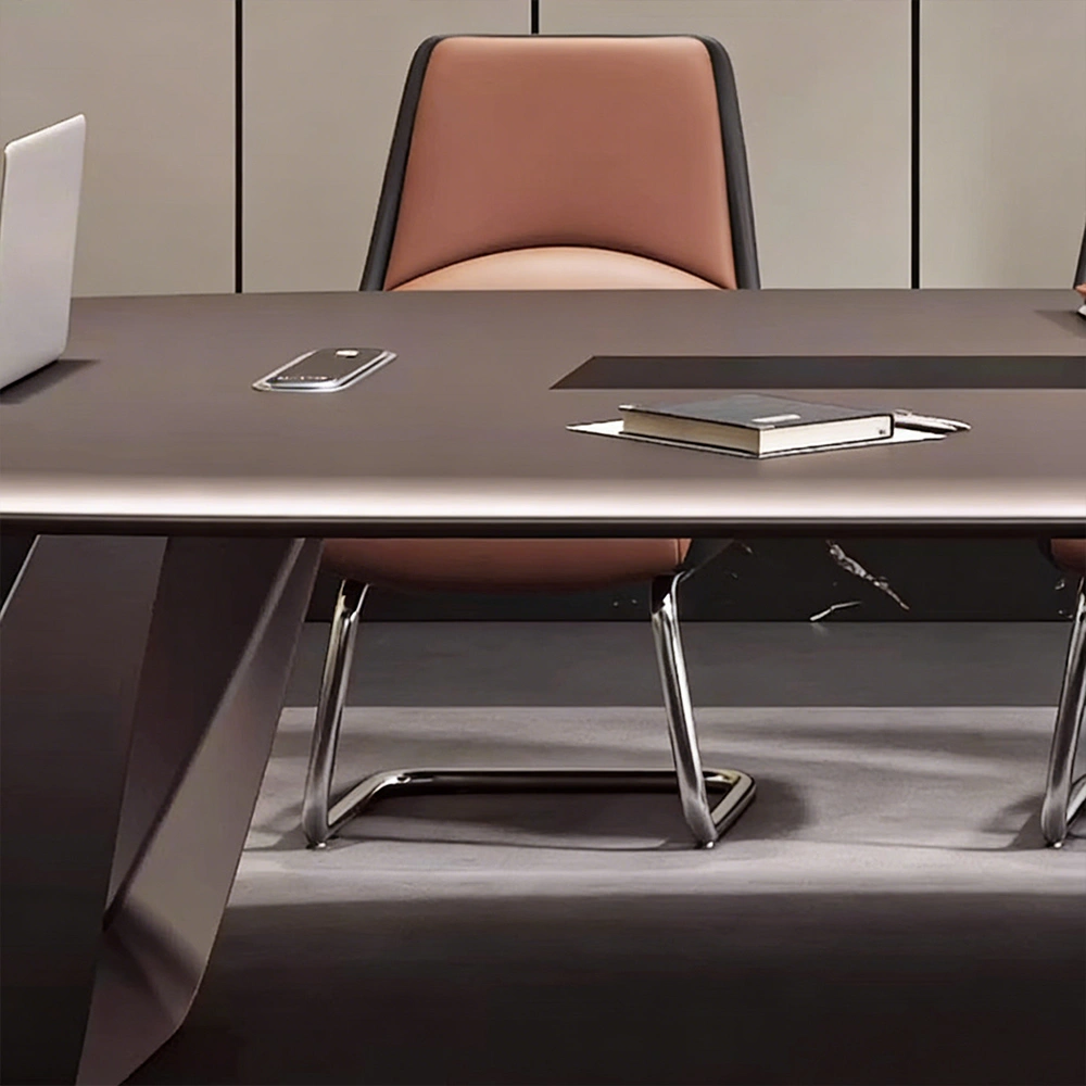 High Gloss Painted Long Conference Table - image 5
