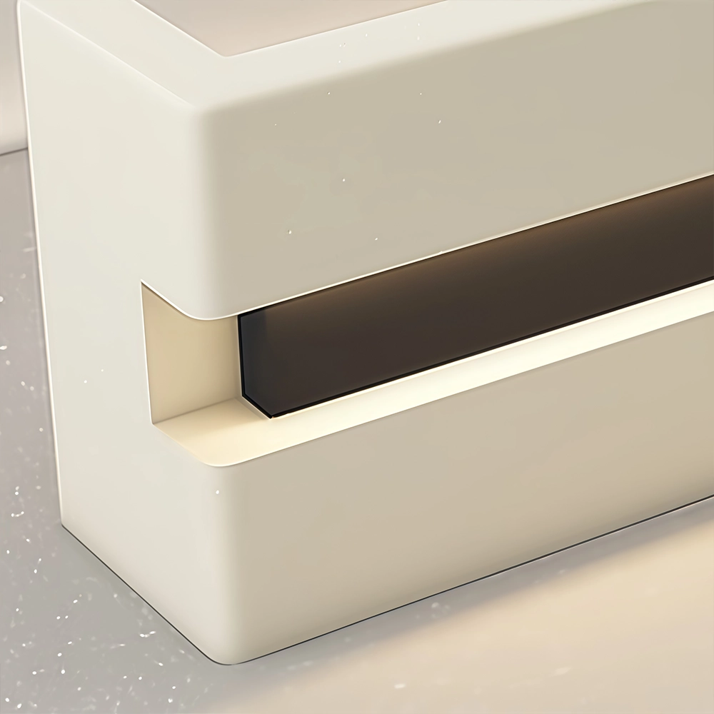 Light Luxury Reception Desk – Safe Rounded Edges - image 5