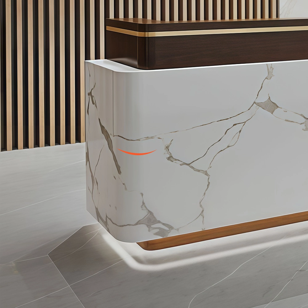 Modern Hotel Front Desk & Apartment Property Counter - image 5