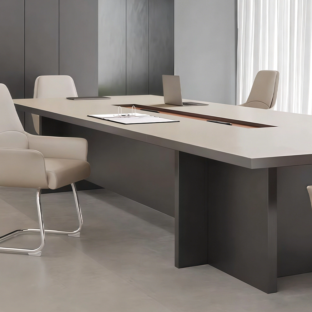 Thickened Long Conference Table - image 5