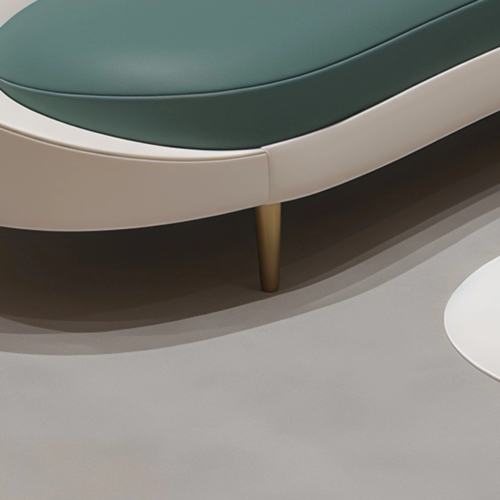 Curved Two-Tone Lounge Sofa - image 5
