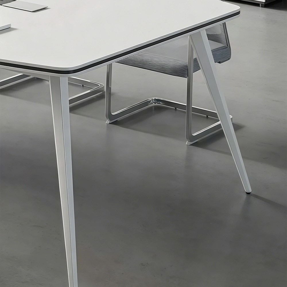 Simple White Conference Table - image 5