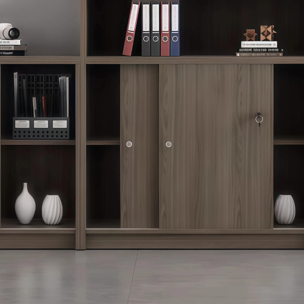 Office Sliding Door High-Low File Cabinet Set - image 6