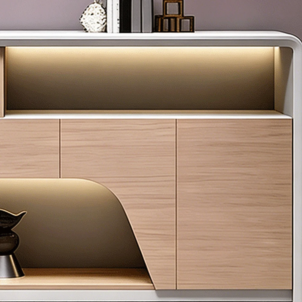Modern Minimalist Wooden Multifunctional Storage Low Cabinet - image 4