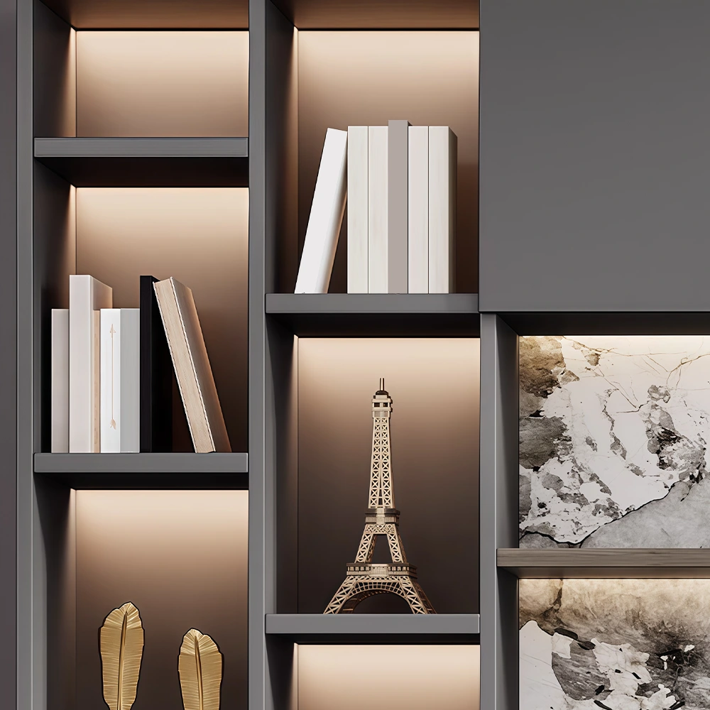 Modern Minimalist Office Display Cabinet for Background - image 5