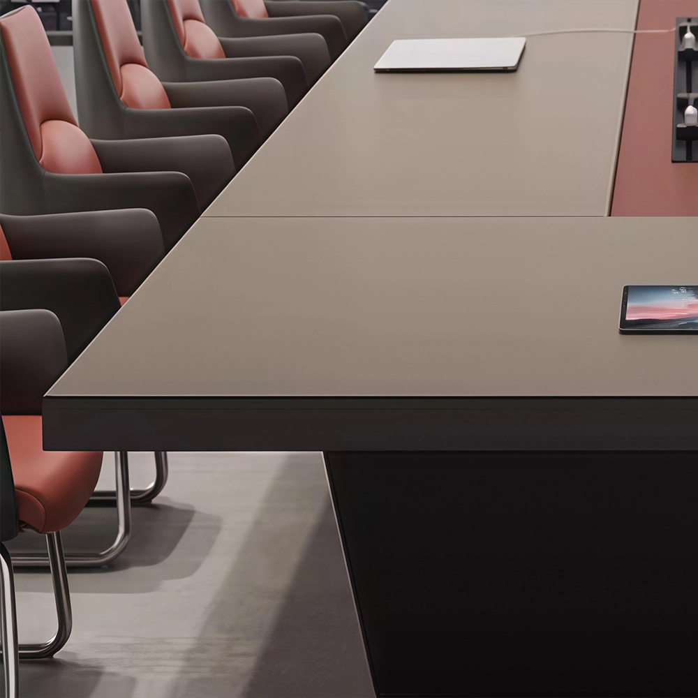High-End Light Luxury Large Office Conference Table - image 5