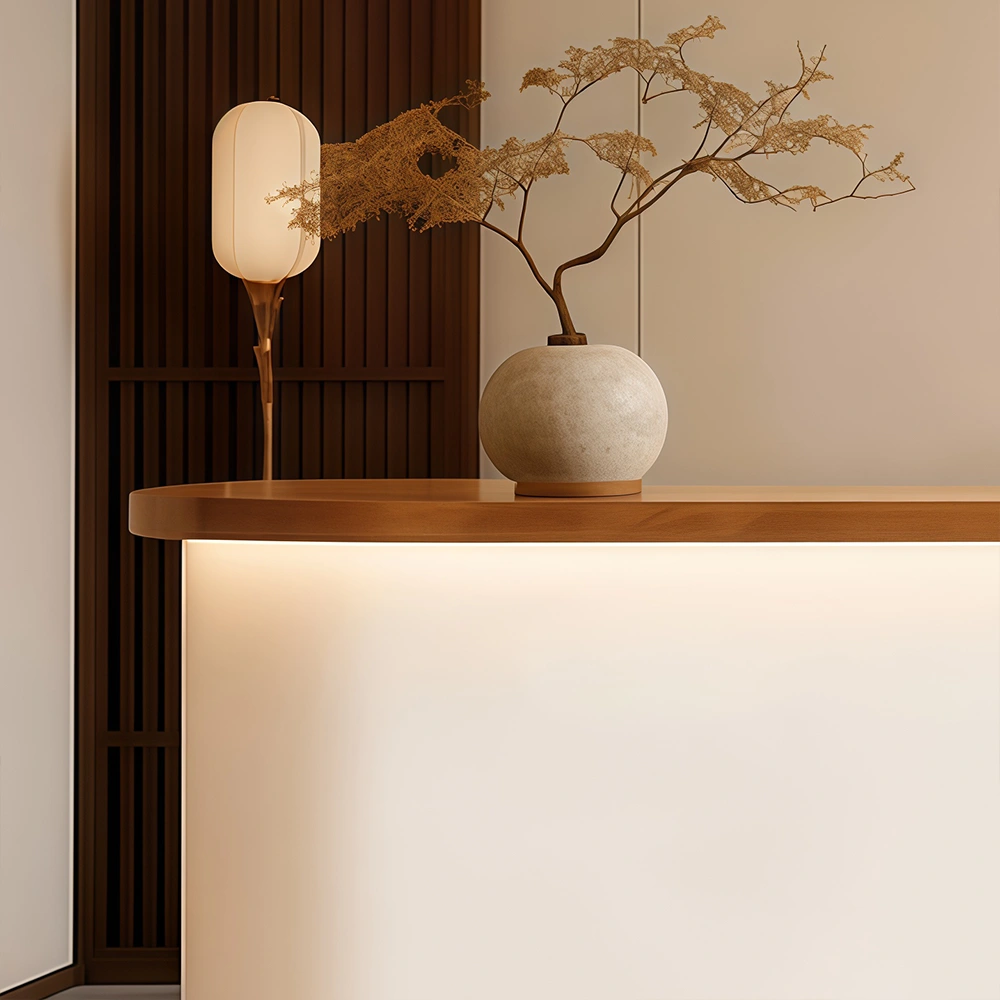 Wabi-Sabi Vintage Long Front Desk - image 4