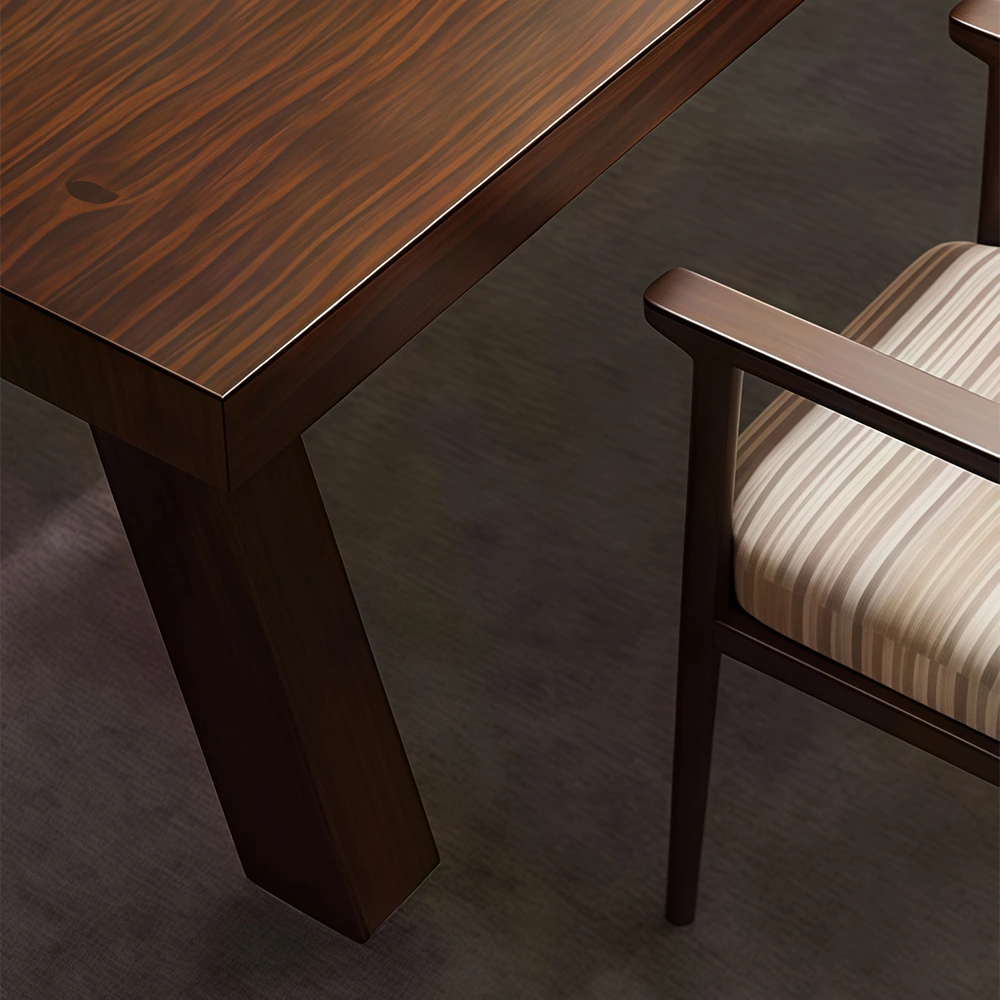 Large Solid Wood Slab Conference Table - image 6