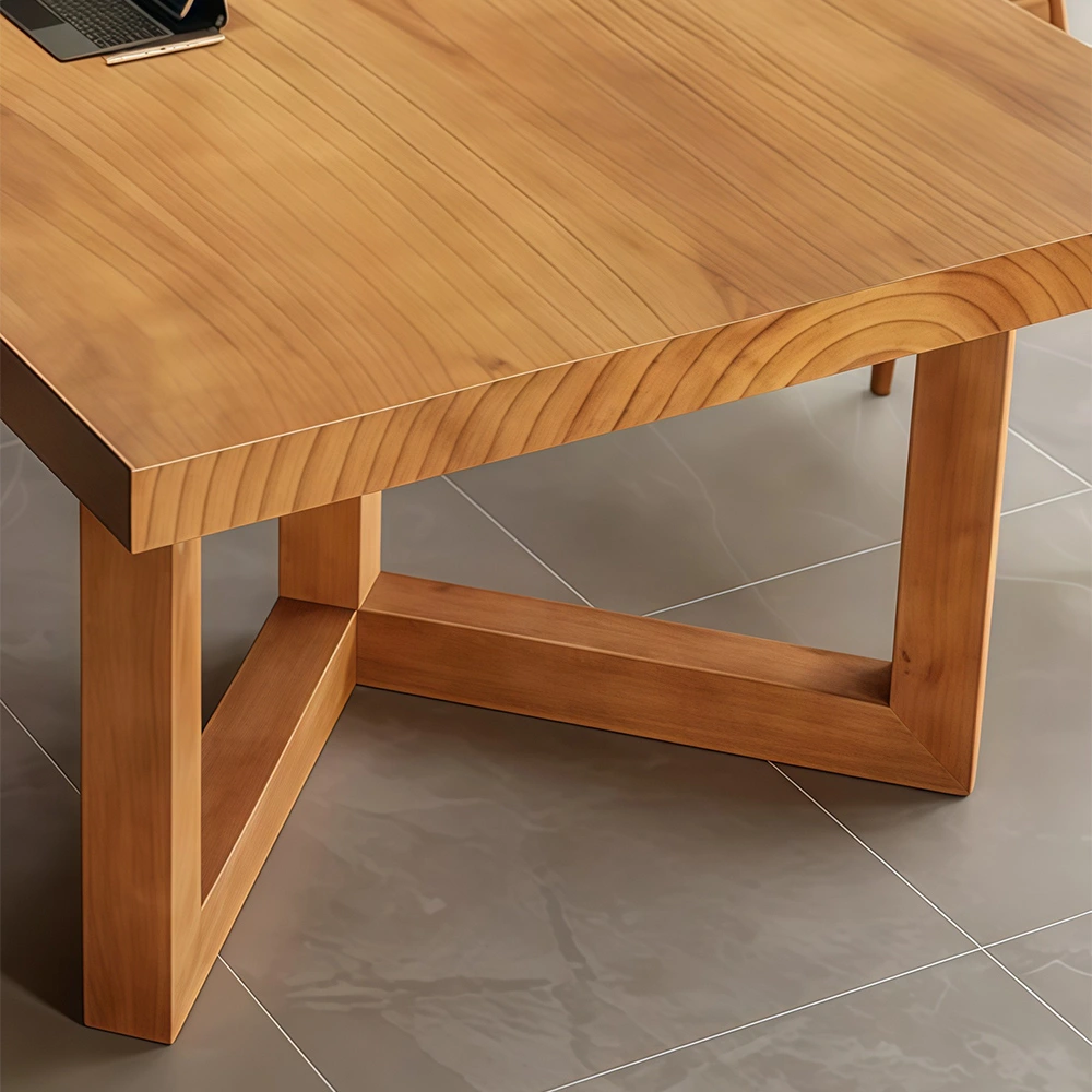 Simple Solid Wood Conference Table - image 4