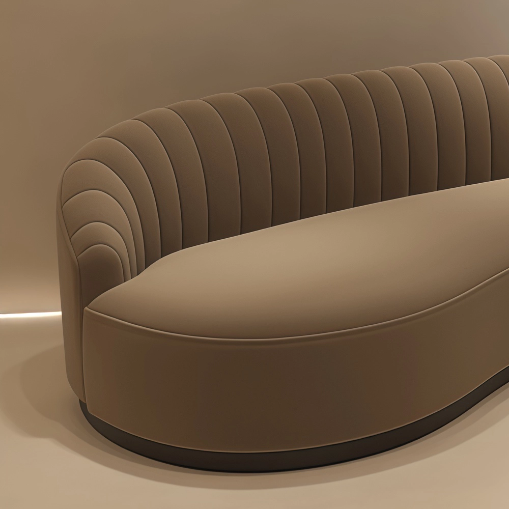 Stylish and Casual Curved Sofa - image 6