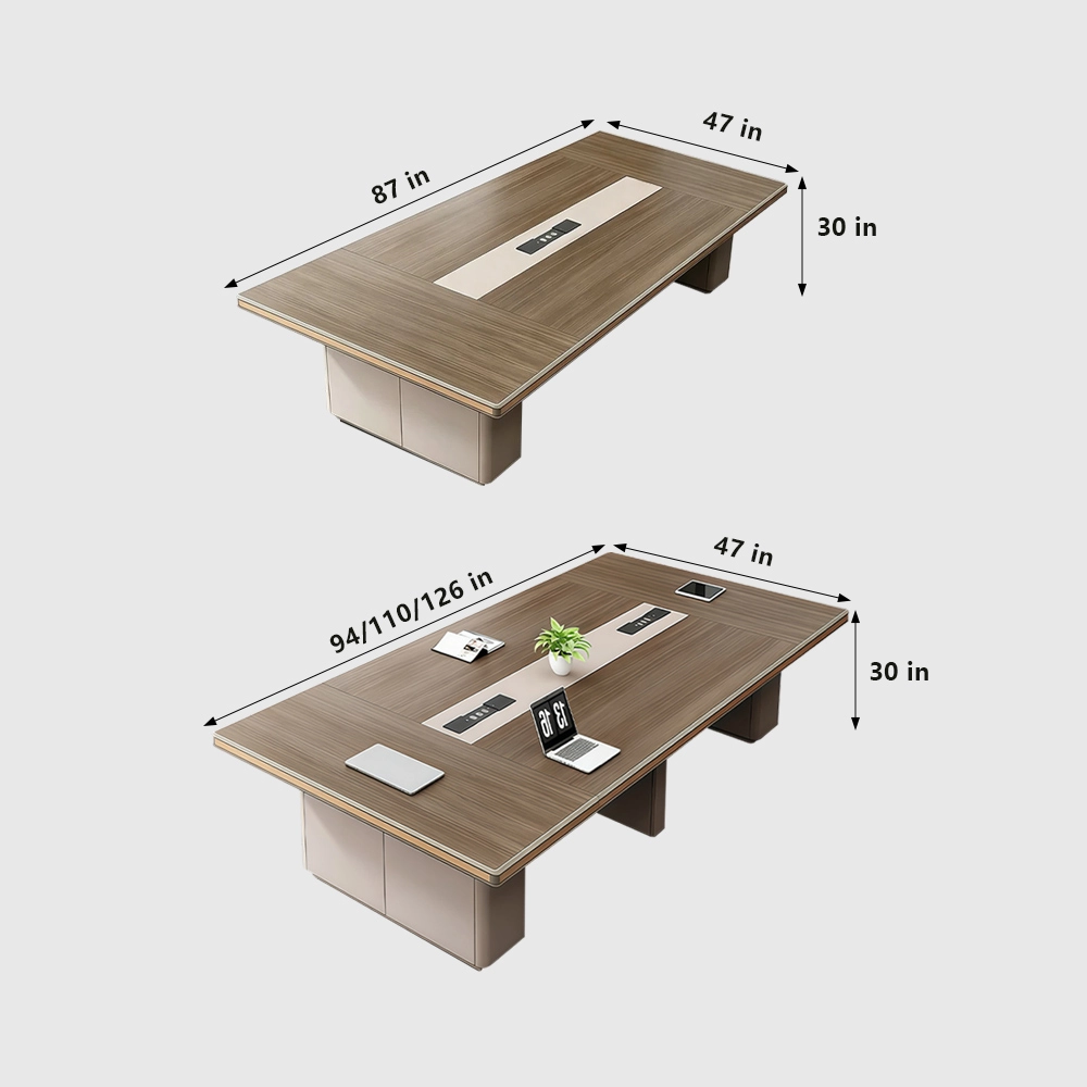 Large Aluminum Edge Conference Table - image 7
